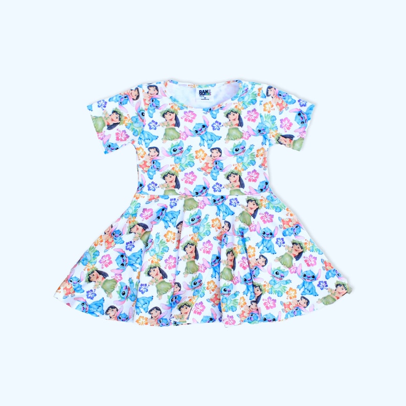 Twirl dress , Disney Girls Dresses, Soft dress Spring dress Summer, Disney Twirly Dress, Mouse Circle Skirt, Magic Kingdom Outfit