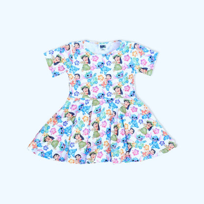 Twirl dress , Disney Girls Dresses, Soft dress Spring dress Summer, Disney Twirly Dress, Mouse Circle Skirt, Magic Kingdom Outfit