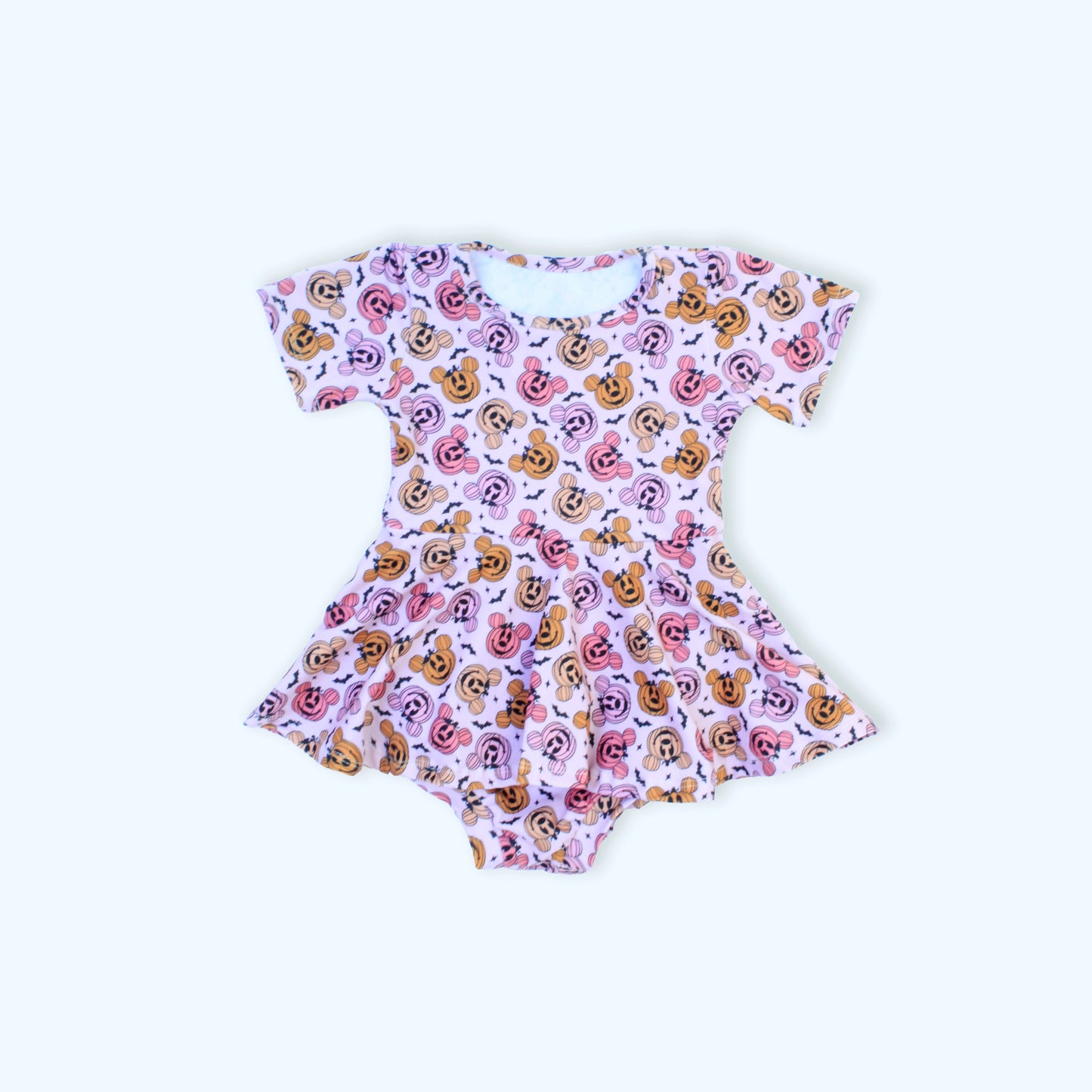 Halloween Skirted bodysuit , Baby Girl Bummies, leotard ,Disney Bodysuit dress, Baby Bummies, baby dress, bodysuit short sleeve