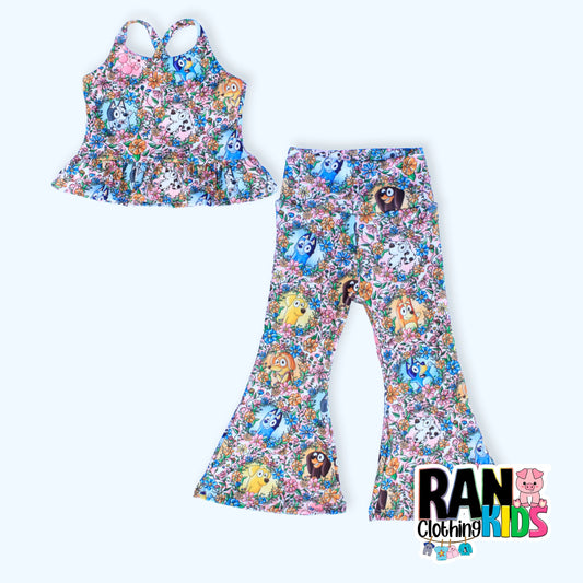 Set Bell Bottom and peplum top, Toddler Bell Bottoms, Baby Bell Bottoms, Girls Bell Bottoms, Boho Baby Flare Pants, Retro Bell bottoms